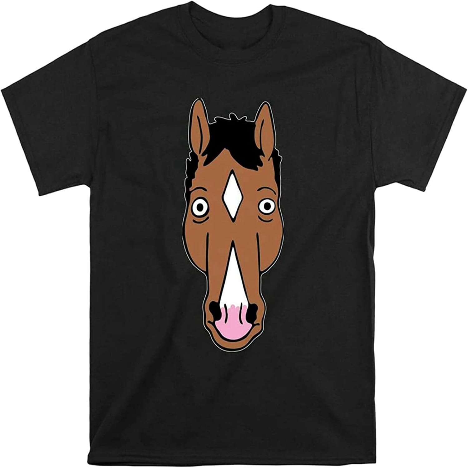 BoJack Horseman 90 S Tv Show T Shirt Funny T Shirt Men Tshirt Black S