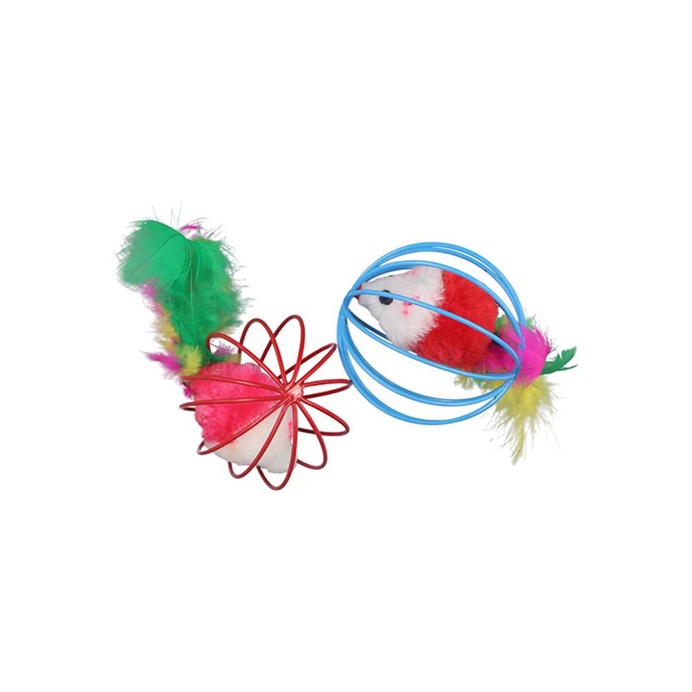 

Bite-resistant 1PC Indoor Play Interactive Cat Accessories Kitten Cage Mouse Toy Cat Teaser Toy Cat Toys Pet Supplies