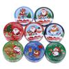 Christmas Tinplate Jars Coffee Tea Spice Candy Jewelry Storage Case Candle Making Containers Decorations Box Party Gift Jars