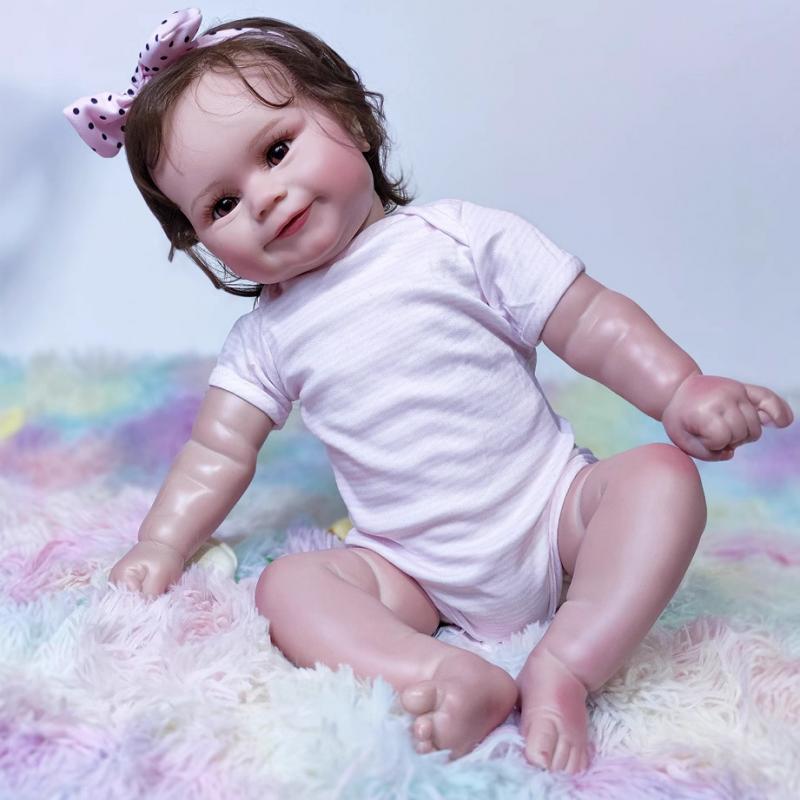 Cute Lori Princess Short Hair Baby Cute Children Soft Vinyl Rebirth Doll Cloth Doll