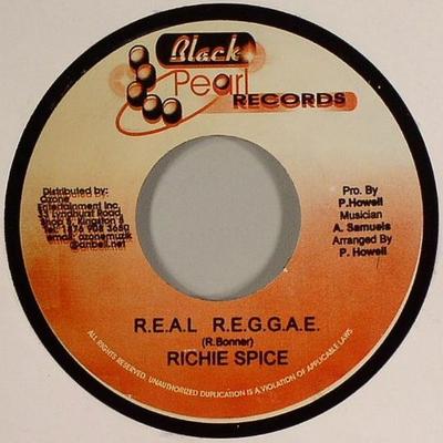 7inch Record RICHIE SPICE - Real Reggae NONE Black Pearl Rec 2007 Jamaica Reggae, Ska & Dub Used