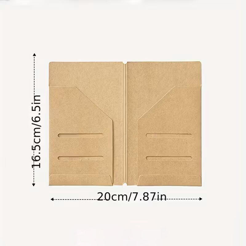 kraft Paper Sorting and Storage Book Archiving Product Ticket Card Travel Notebook Diary Supplement Kraft Refill Insert Cards