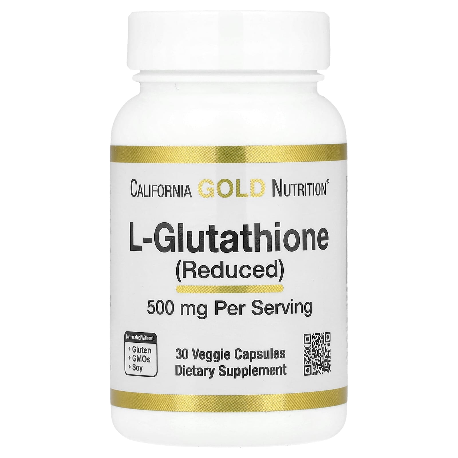 

L-Glutathione (Reduced), 500Mg, 30 Veggie Caps