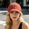 Embroidery Eagle Pattern Baseball Hat, Adjustable Back Buckle Retro Distressed Style Baseball Cap, Washed Cotton Fabric Outdoor Sunshade Cap