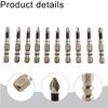 10pcs Cross Magnetic Screwdriver Bit-Impact Screwdriver Bits 50-150mm Alloy Steel Anti-Slip Long Drill Bits High Hardness HRC62
