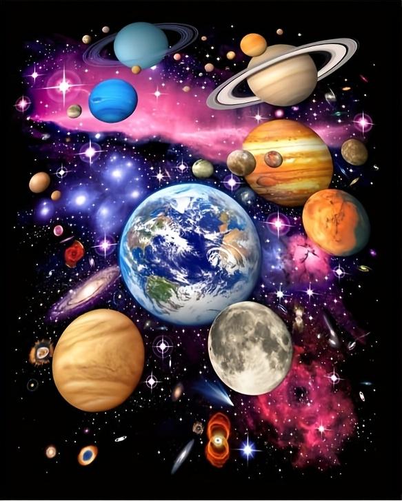 

Галактическое одеяло с планетами и звездами - Мягкое, уютное, стильное украшение для максимального домашнего комфорта и идеальный выбор в качестве подарка для любителей космоса 30x40in