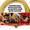 Fender Deluxe Series Instrument Tweed 08 0990820086 Cable, Straight/Angle, 15"