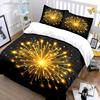 Goldenes Funkeln Party Dekoration Set Mehrere Größen Kinder- Und Schlafzimmer für Erwachsene Exquisites 3-teiliges Bettwäsche-Set, Geschenk