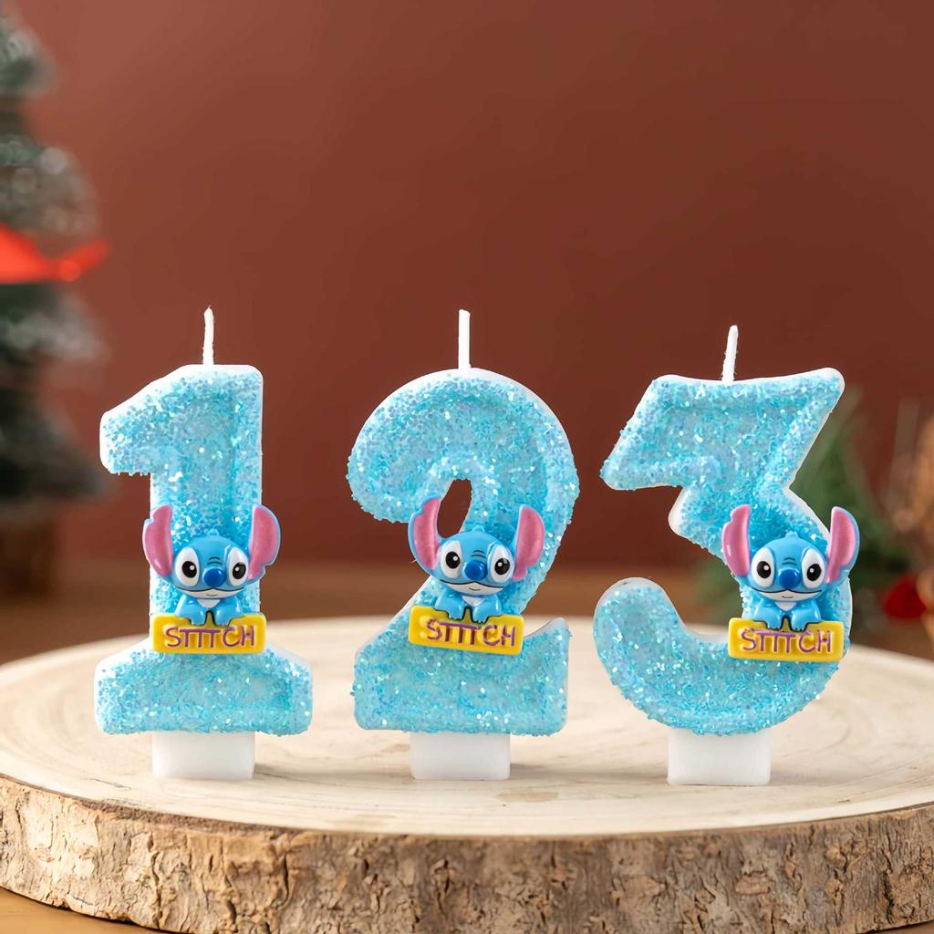 Cartoon Animal Number Candles for First Birthday Cake Decoration - Handmade Party Ornaments