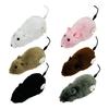 Wind-Up Mouse Cat Toy Realistic Furry Mouse Interactive Pet Toy Funny Moving Mouse for Chasing And Pouncing Play Stimulates Indoor Hunting Instincts