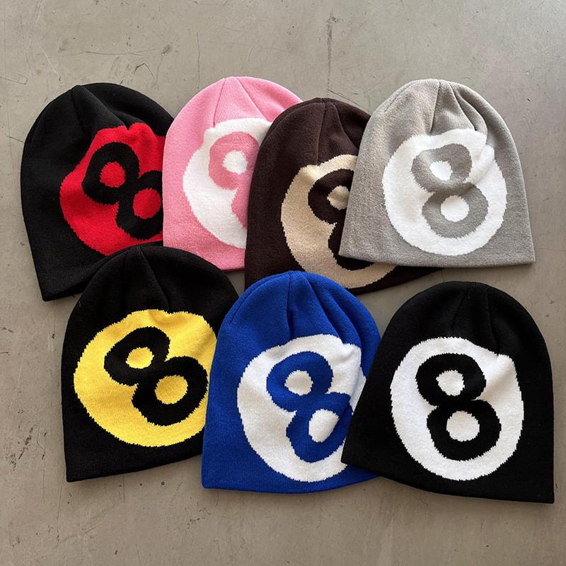 Fashionable Acrylic Knit Cap With No Brim For Outdoor Cold Weather