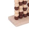 3D Beaded Chess Game Wooden Two-Player Chess Toy Parent-Child Interactive Four-in-a- Chess Family Party Board Game Children's Logical Thinking Trainin