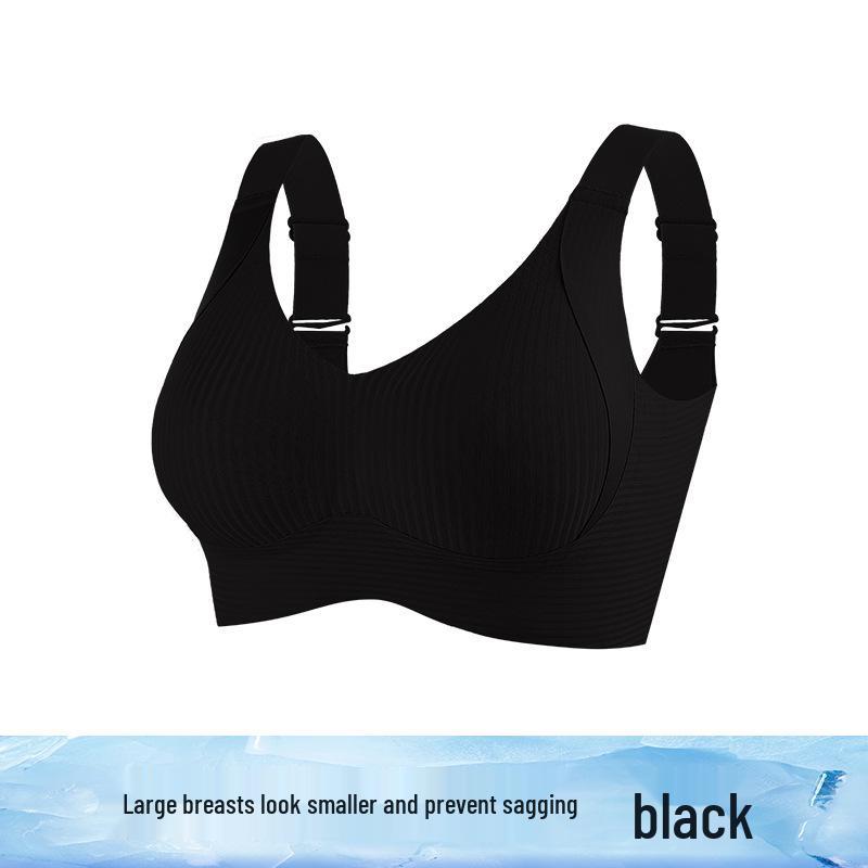 High-Quality Adjustable Soft Support Bra for Women with Big Breasts - Anti-Sag, Plus Size, and Jelly-Soft Design for a Slimmer Look