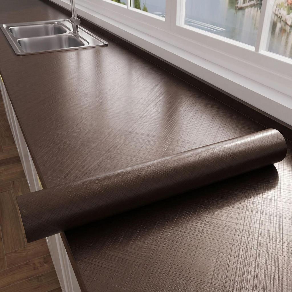 Enhanced Marble-Style Self-Adhesive Kitchen Sticker: Oil-Proof, Waterproof, High-Temperature Resistant Counter and Wall Covering.