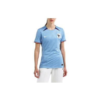 Nike 2023 Frauen-Weltcup-Serie Schnelltrocknend Atmungsaktiv Kurzarm Fußballtrikot Fanversion Saison 2023 Frankreich Heimtrikot Frauen Trikot DR3991-450
