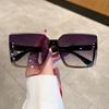 Rimless Sunglasses for Men Women Trendy Vintage Oversized One-pieces Lady Shades Eyewear Luxury Brand Design Sun Glasses