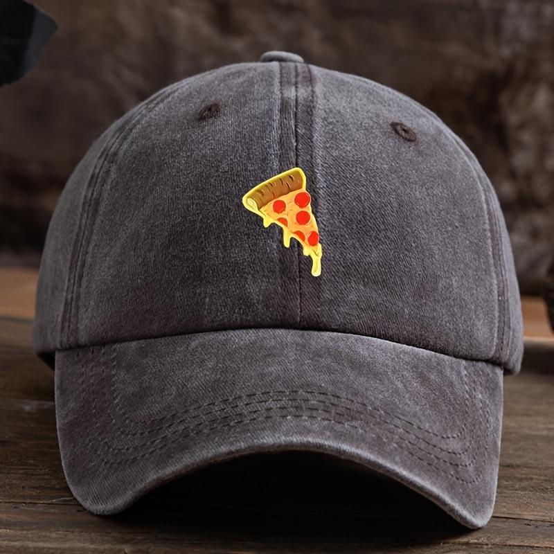 Fun Pizza Printed Baseball Hat for Men and Women Outdoor Fashion Multi functional Fisherman's Hat Trendy Style