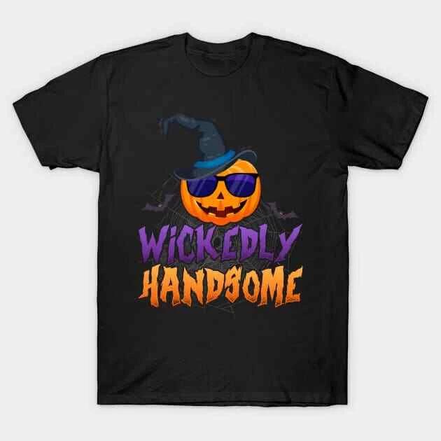 Wickedly Handsome halloween Made in Australia T-Shirt 4XL