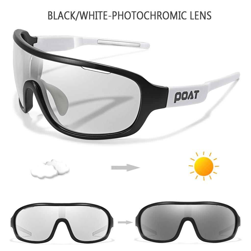 Men Women Polarized Photochromic Outdoor Windproof Road Cycling Eyewear Sports Cycling Fishing Sunglasses