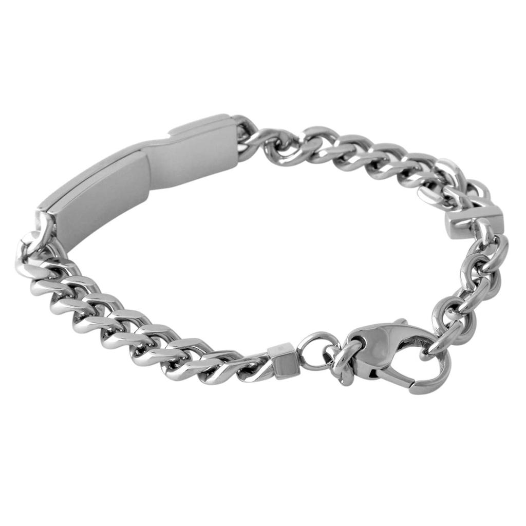 DIESEL Logo Plate Chain Bracelet DX0966040 [Diesel] & [Item]
