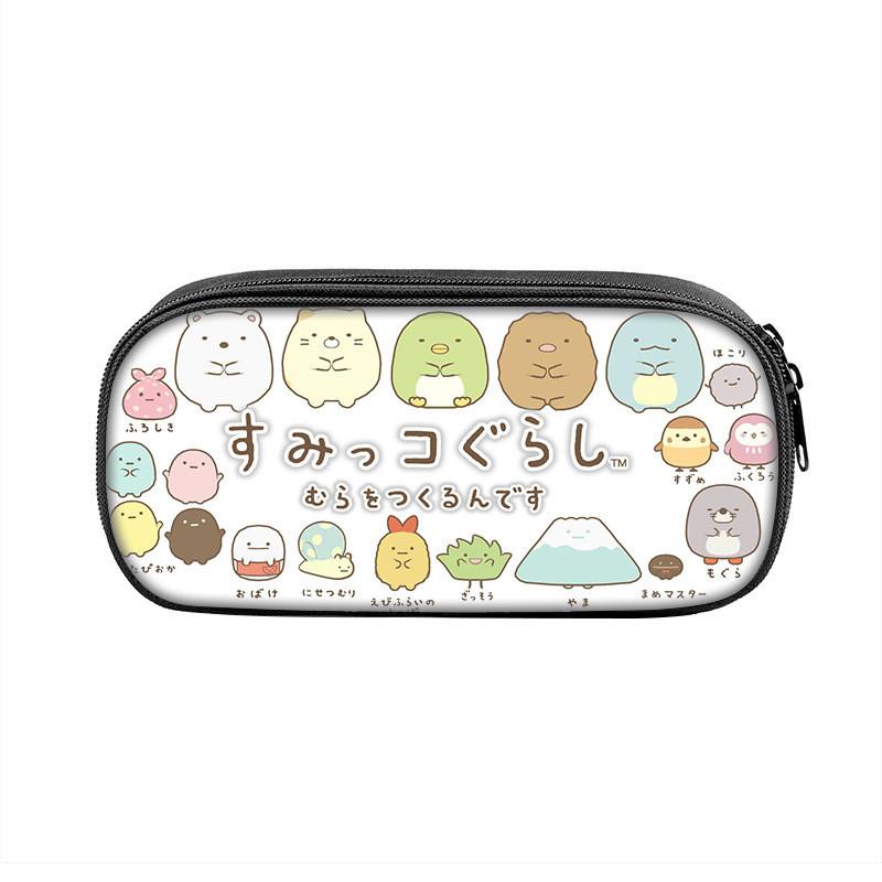Sumikkogurashi Character Pencil Case With Large Capacity Nylon Storage Bag For Students
