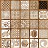 Cubist Art Stencil Set - 15x15cm Texture Patterns for Wood, Walls, Canvas