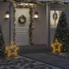 VidaXL Luminous Christmas Star Decoration with Stakes 80 LEDs 60 Cm 357725