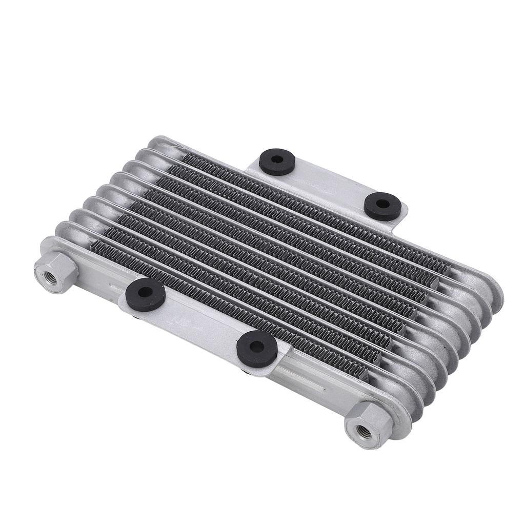 8 Row Motorcycle Oil Radiator Silver 125ml Low Wear Strong Power Fit For GY6 125CC‑250CC Motocross ATV