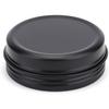 Foraineam 48 Pack 2 oz Round Lip Balm Tin Cans - Aluminum Cosmetic Sample Containers with Screw Lid - Matte Black Metal Empty Tins Storage Travel Tin