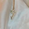 Stainless Steel Necklace Fashion Month Birth Flower Necklace for Women Fashion Rose Daisy Pendant Necklace Jewelry Gift