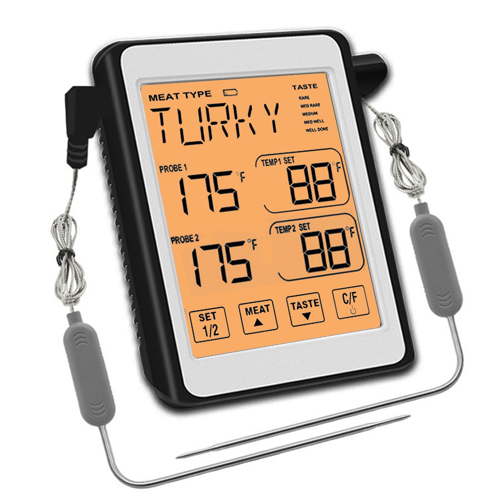Food Meat Cooking Thermometer BBQ Grill Smoker Instant Read For Kitchen Oven BBQ 1