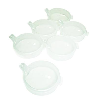 Independence Ausgießdeckel 6er-Pack Vielseitige Spritzschutzdeckel Tassen Becher Fingerkontrolle Spülmaschinenfest Kunststoff