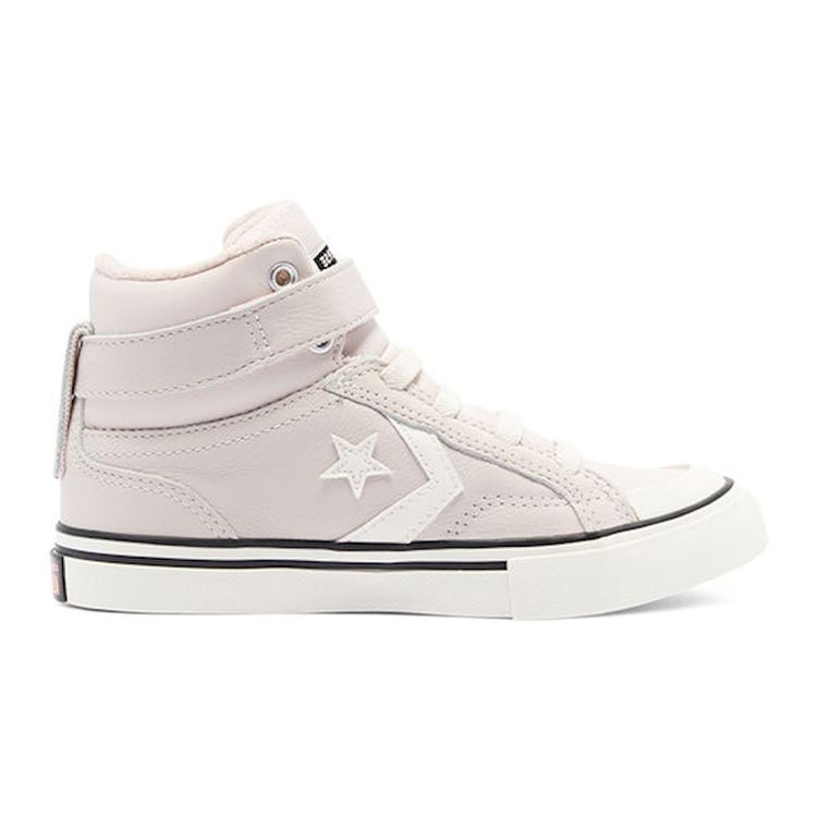 Converse Pro Blaze Strap High GS Leather & Heathered Knit - Silt Red Kids Sneakers Pink Bright-Coral Egret 669317C