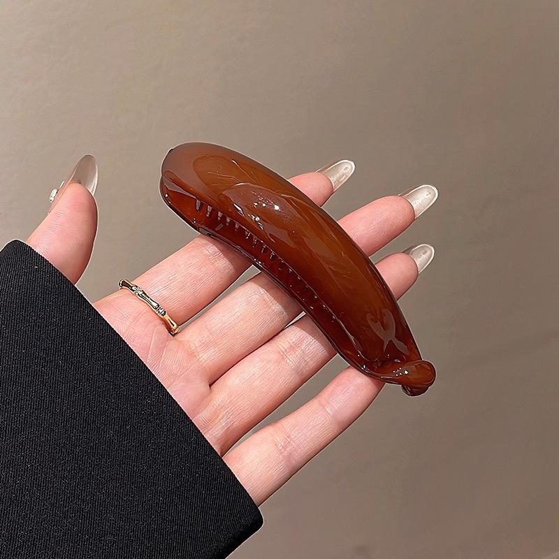 Temperament High Ponytail Clip Headband Korean Simple Retro Twist Hair Clip Women Girls Sweeet Hairpins Solid Color Barrettes