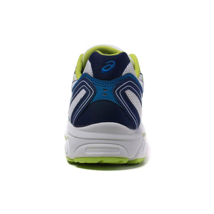 Asics Maverick 2 Fabric Sports Comfortable Durable Shock Absorption Low Top Running Shoes Men Sneaker White Blue Yellow T20XQ-0101