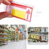 Transparent Supermarket Label Display PVC Plastic Retail Shelf Card Slot  Mall Shop