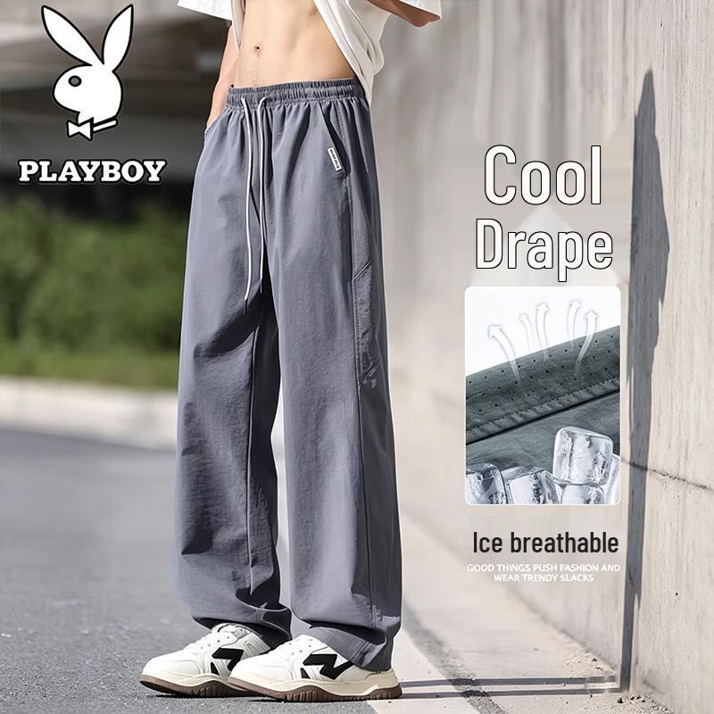 PLAYBOY Men s Versatile Casual Straight-Leg Trousers XXL