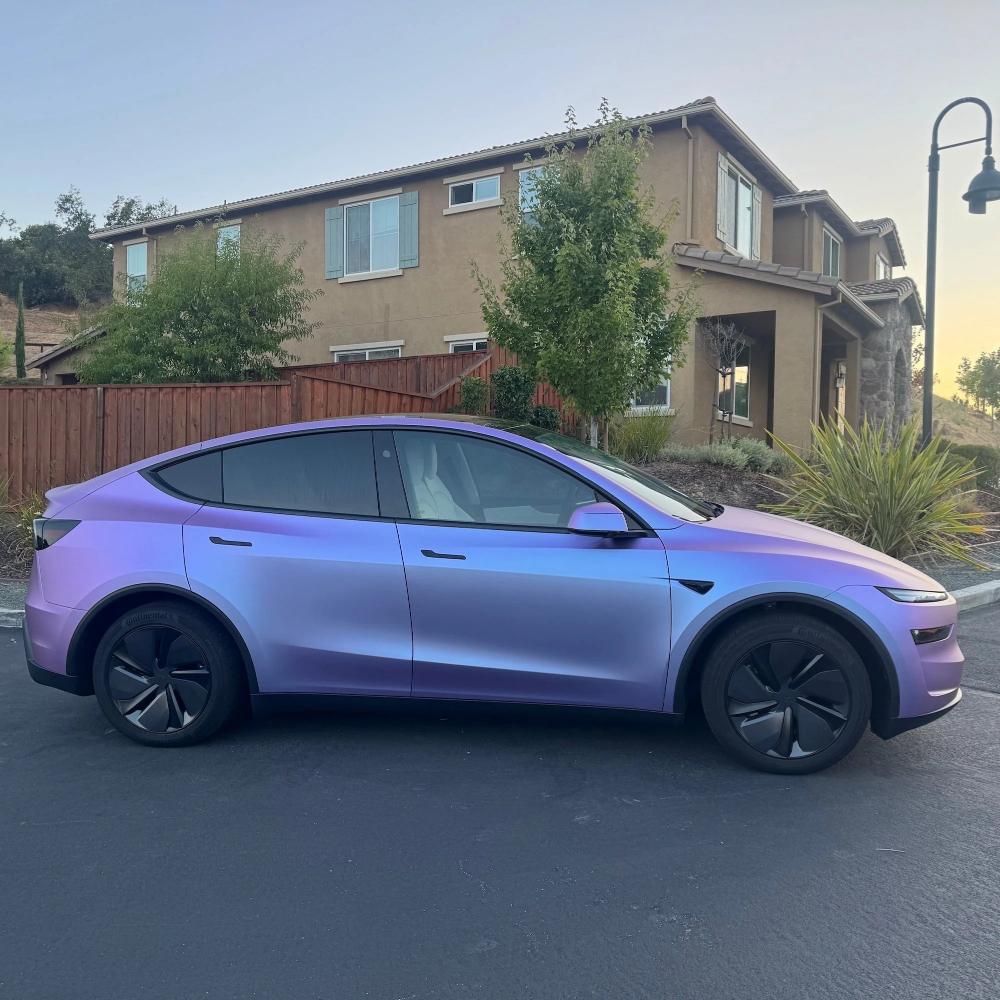 ONDO6 For Tesla Model Y Juniper 2025 2026 Pre-cut PPF DIY Dreamy Rock Gray Color Changing Film Anti-Scratch PET Paint Protection Film