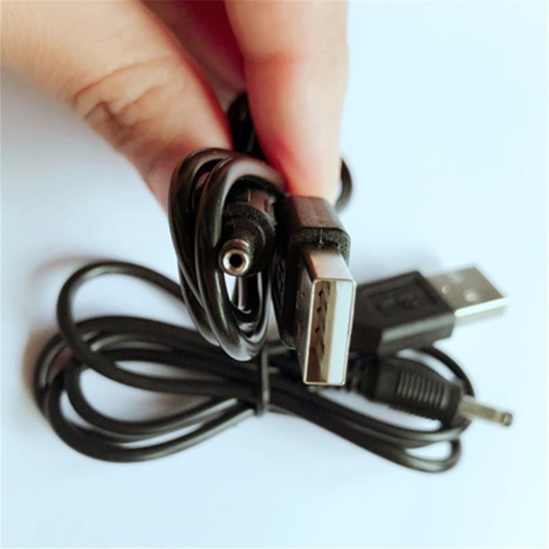 Durability PVC Insulated DC5V Power Cord with 2A Current USB To DC3.5x1.35mm Charging Cable for Home and Travel Use