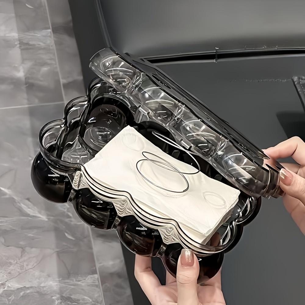 1 Stück Neue Acryl Kreative Wolkenförmige Taschentuchbox, Hochwertiger Desktop Restaurant Taschentuchhalter, Zuhause Wohnzimmer Couchtisch Papierspender