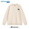 Jeanswest Men's Loose Fit Heavyweight Printed Crew Neck Sweater