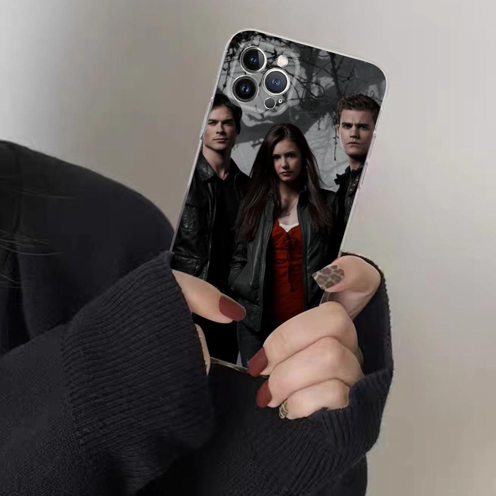 American Movie The Vampire Diaries Phone Case For IPhone 16 15 8 7 6 6S Plus X SE XR XS 14 11 12 13 Mini Pro Max Mobile Case