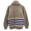 granted wool Long sleeve Cowichan jacket Gray knit Women Used