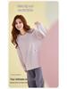 2025 Women's 100% Cotton Pajamas, Round Neck Long Sleeve Pullover, Casual Autumn/Spring Homewear Set