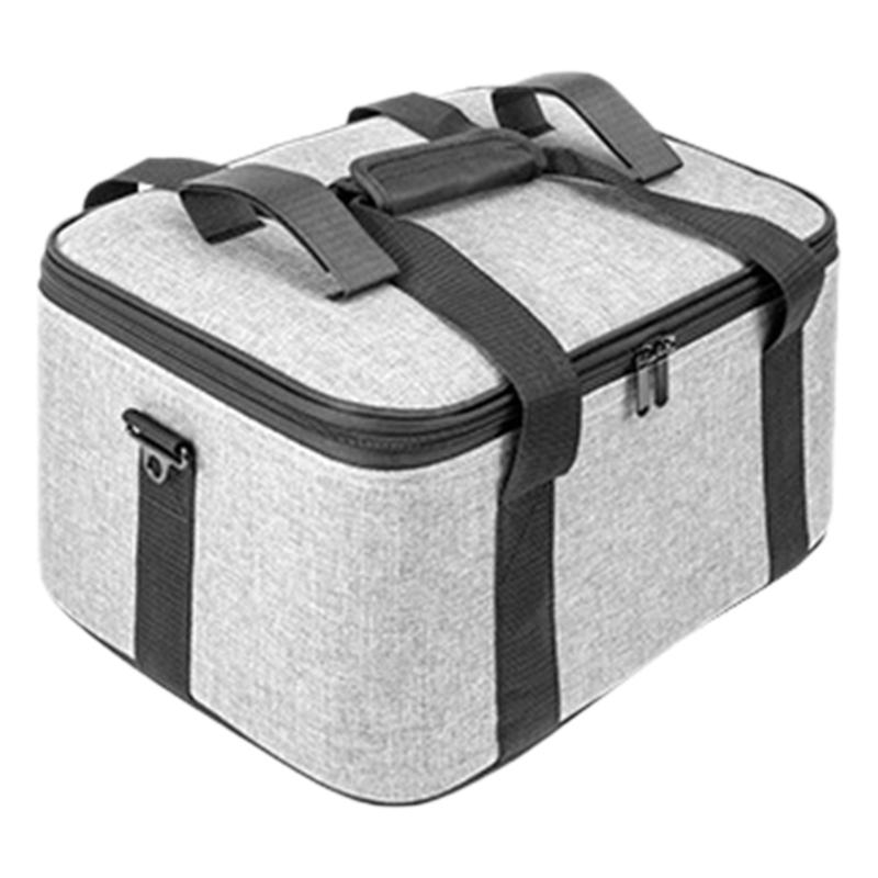 Portable Camera Bag Storage Holder Case for Photography Lighting Equipment Double Zippers Closure with Internal Dividers