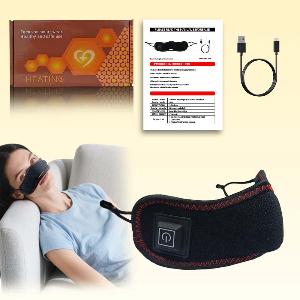 Mascarilla Nasal de Terapia de Luz Roja con Bombillas de 660 y 850 nm para Alivio de la Rinitis y la Congestión Nasal