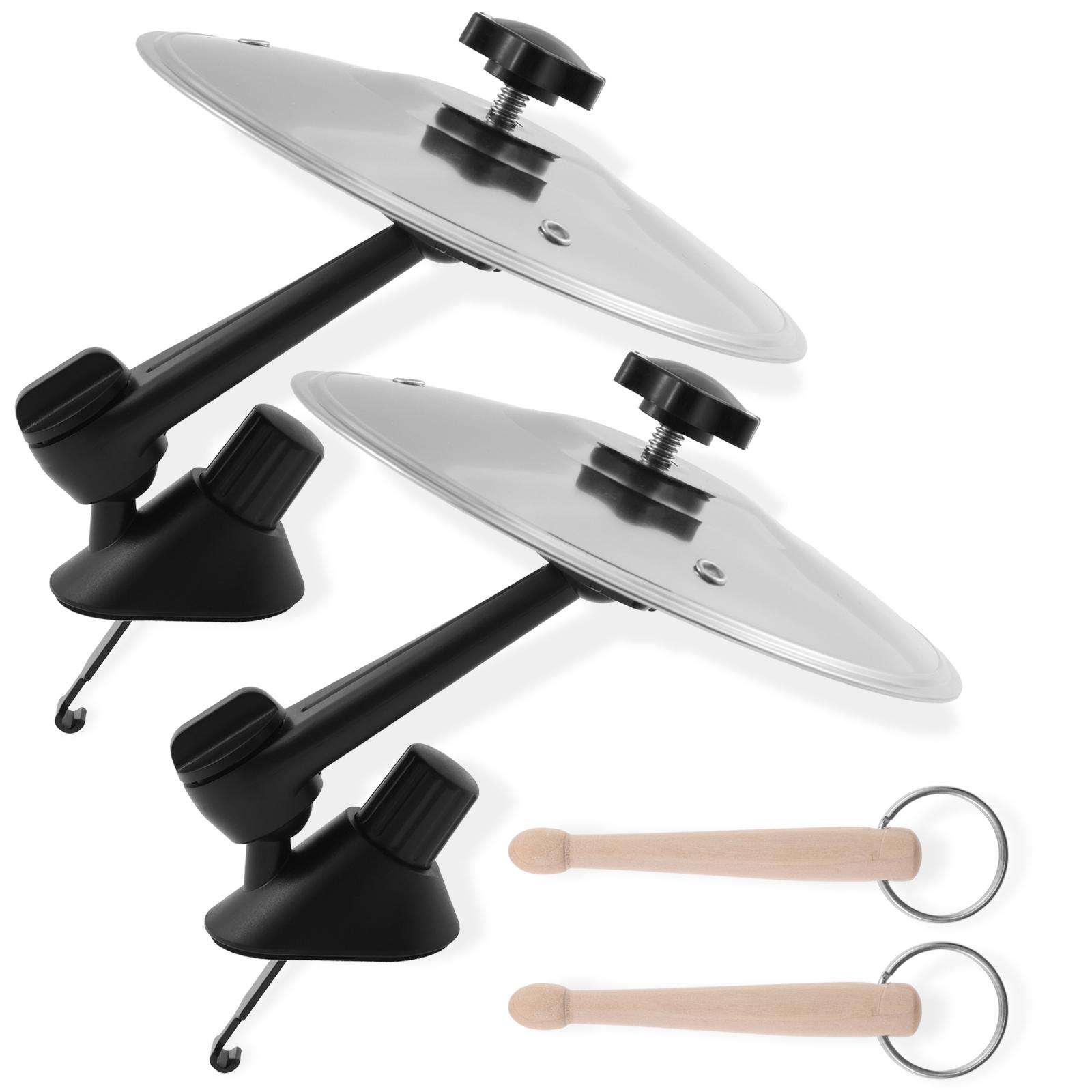 

2 шт. Автомобильный тарелка-вентилятор, тарелка крэш, вентилятор, мини-тарелка для барабана для любителей музыки, подходит для всех автомобилей, декор автомобиля чёрный