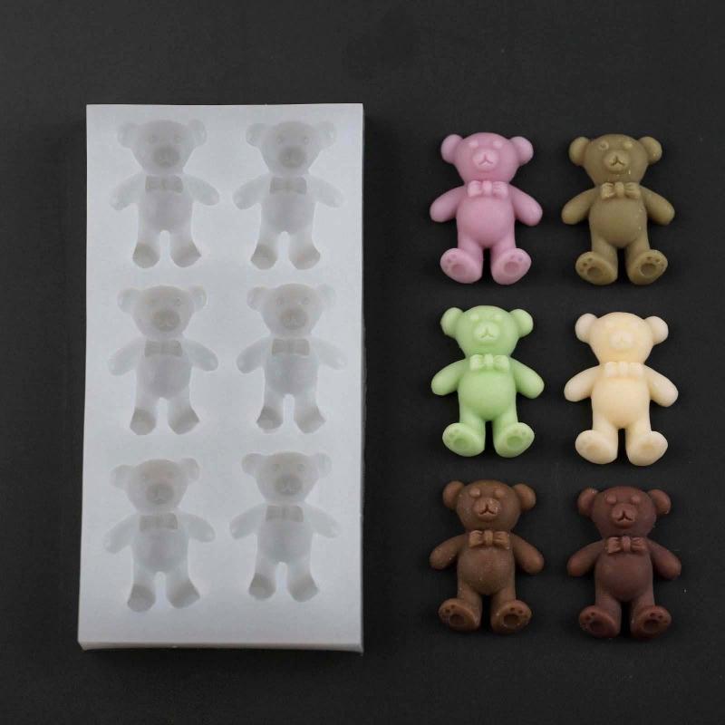 Bear Silicone Mold Fondant Molds For Cookie Decorating Bear Candle Molds For Candle Making Cake Decorating Molds