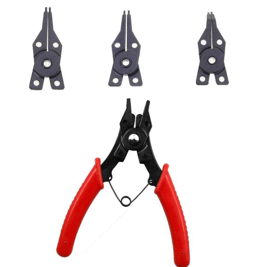 4 In 1 Snap Rings Pliers Plier Set Combination Retaining Clip Jewelry Circlip Pliers Internal External Rings Remover