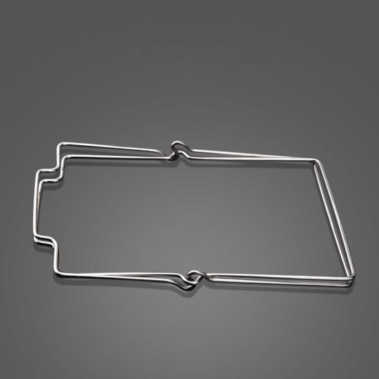 Stainless Steel Garbage Bag Holder Hanging Design Folding Structure Versatile Folding Waste Bin Stand No-installation Garbage Holder